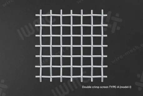 Crimped wire mesh 5x2 stainlees steel