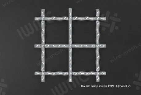 Crimped wire mesh 7x0,7 stainlees steel