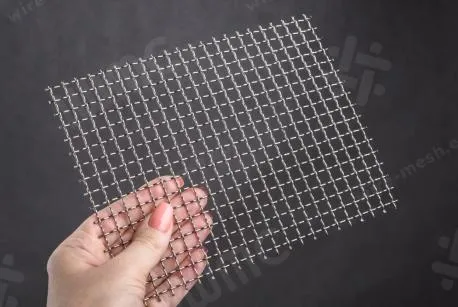 Crimped wire mesh 8x1 stainlees steel - photo 2