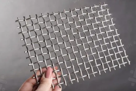 Crimped wire mesh 10x3 stainlees steel - photo 2