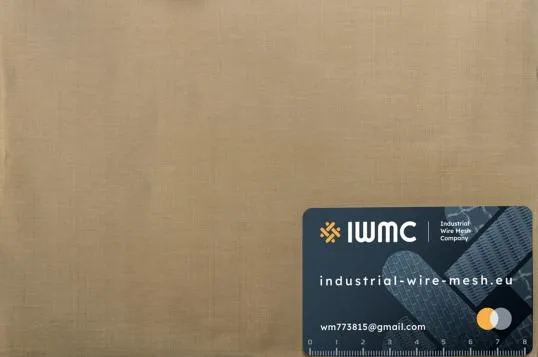 Wire cloth 0,1x0,06 brass 80/20